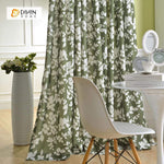 DIHIN HOME Pastoral White Plants Printed，Blackout Grommet Window Curtain for Living Room ,52x63-inch,1 Panel Roman Shades Curtains Window Blinds custom curtains blackout curtains curtains for living room sheer curtains curtain fabric linen curtains kitchen curtains velvet curtains pinch pleat curtains bay window curtains outdoor curtains pleated curtains floral curtains dining room curtains kitchen valances drapes for bedroom patio curtains nursery curtains grommet curtains