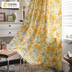 DIHIN HOME Pastoral Yellow Flowers Printed,Blackout Grommet Window Curtain for Living Room ,52x63-inch,1 Panel Roman Shades Curtains Window Blinds custom curtains blackout curtains curtains for living room sheer curtains curtain fabric linen curtains kitchen curtains velvet curtains pinch pleat curtains bay window curtains outdoor curtains pleated curtains floral curtains dining room curtains kitchen valances drapes for bedroom patio curtains nursery curtains grommet curtains