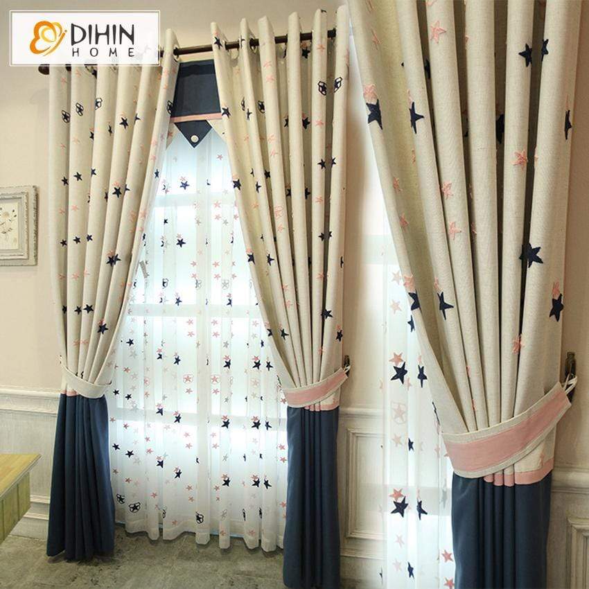 DIHIN HOME Pentagram Printed,Blackout Curtains Grommet Window Curtain for Living Room ,52x84-inch,1 Panel Roman Shades Curtains Window Blinds custom curtains blackout curtains curtains for living room sheer curtains curtain fabric linen curtains kitchen curtains velvet curtains pinch pleat curtains bay window curtains outdoor curtains pleated curtains floral curtains dining room curtains kitchen valances drapes for bedroom patio curtains nursery curtains grommet curtains