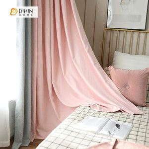 DIHIN HOME Pink and Grey  Printed，Blackout Grommet Window Curtain for Living Room ,52x63-inch,1 Panel Roman Shades Curtains Window Blinds custom curtains blackout curtains curtains for living room sheer curtains curtain fabric linen curtains kitchen curtains velvet curtains pinch pleat curtains bay window curtains outdoor curtains pleated curtains floral curtains dining room curtains kitchen valances drapes for bedroom patio curtains nursery curtains grommet curtains