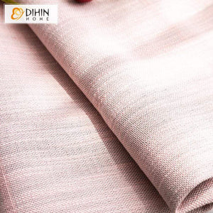 DIHIN HOME Pink Color Striped Cotton Linen Curtains ,Blackout Grommet Window Curtain for Living Room ,52x63-inch,1 Panel Roman Shades Curtains Window Blinds custom curtains blackout curtains curtains for living room sheer curtains curtain fabric linen curtains kitchen curtains velvet curtains pinch pleat curtains bay window curtains outdoor curtains pleated curtains floral curtains dining room curtains kitchen valances drapes for bedroom patio curtains nursery curtains grommet curtains