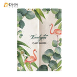 DIHIN HOME Plant Garden Flamingo Printed Japanese Noren Doorway Curtain Tapestry,Cotton Linen,Door Way Curtain Door Hanging Tapestry,33.5''Wx59''L,1 Panel Roman Shades Window Curtains Curtains Window Blinds Curtains Drapes linen drapery curtains and drapes windows drapes custom curtains blackout curtains curtains for living room window shades sheer curtains curtain fabric window treatments custom drapery