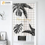 DIHIN HOME Plants Blessings Printed Japanese Noren Doorway Curtain Tapestry,Cotton Linen,Door Way Curtain Door Hanging Tapestry,33.5''Wx59''L,1 PanelDoor CurtainDIHINHOME Home Textile