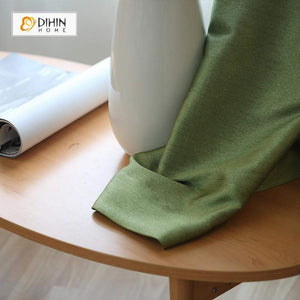 DIHIN HOME Pure Green ,Blackout Grommet Window Curtain for Living Room ,52x63-inch,1 Panel Roman Shades Curtains Window Blinds custom curtains blackout curtains curtains for living room sheer curtains curtain fabric linen curtains kitchen curtains velvet curtains pinch pleat curtains bay window curtains outdoor curtains pleated curtains floral curtains dining room curtains kitchen valances drapes for bedroom patio curtains nursery curtains grommet curtains