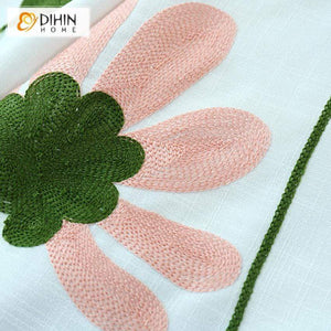 DIHIN HOME Purple and Pink Flowers Embroidered,Blackout Grommet Window Curtain for Living Room ,52x63-inch,1 Panel Roman Shades Curtains Window Blinds custom curtains blackout curtains curtains for living room sheer curtains curtain fabric linen curtains kitchen curtains velvet curtains pinch pleat curtains bay window curtains outdoor curtains pleated curtains floral curtains dining room curtains kitchen valances drapes for bedroom patio curtains nursery curtains grommet curtains