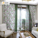 DIHIN HOME Purple Flower and Branch Printed，Blackout Grommet Window Curtain for Living Room ,52x63-inch,1 Panel Roman Shades Curtains Window Blinds custom curtains blackout curtains curtains for living room sheer curtains curtain fabric linen curtains kitchen curtains velvet curtains pinch pleat curtains bay window curtains outdoor curtains pleated curtains floral curtains dining room curtains kitchen valances drapes for bedroom patio curtains nursery curtains grommet curtains