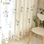 DIHIN HOME Rainbow and Cloud Embroidered，Blackout Grommet Window Curtain for Living Room ,52x63-inch,1 Panel Roman Shades Curtains Window Blinds custom curtains blackout curtains curtains for living room sheer curtains curtain fabric linen curtains kitchen curtains velvet curtains pinch pleat curtains bay window curtains outdoor curtains pleated curtains floral curtains dining room curtains kitchen valances drapes for bedroom patio curtains nursery curtains grommet curtains