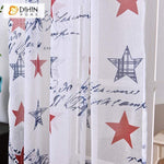 DIHIN HOME Red and Blue Stars Printed,Sheer Curtain,Blackout Grommet Window Curtain for Living Room ,52x63-inch,1 Panel Roman Shades Curtains Window Blinds custom curtains blackout curtains curtains for living room sheer curtains curtain fabric linen curtains kitchen curtains velvet curtains pinch pleat curtains bay window curtains outdoor curtains pleated curtains floral curtains dining room curtains kitchen valances drapes for bedroom patio curtains nursery curtains grommet curtains