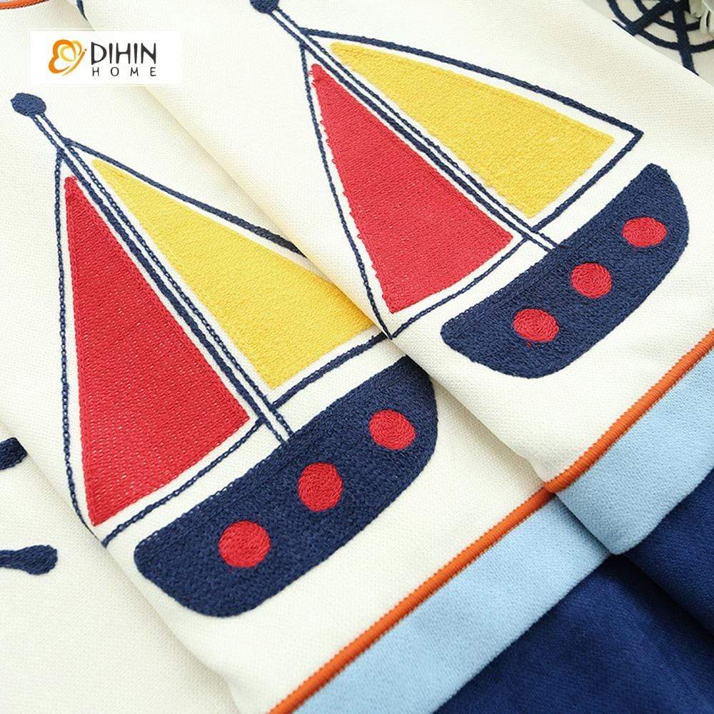 DIHIN HOME Red and Yellow Sailboat Printed,Blackout Curtains Grommet Window Curtain for Living Room ,52x84-inch,1 Panel Roman Shades Curtains Window Blinds custom curtains blackout curtains curtains for living room sheer curtains curtain fabric linen curtains kitchen curtains velvet curtains pinch pleat curtains bay window curtains outdoor curtains pleated curtains floral curtains dining room curtains kitchen valances drapes for bedroom patio curtains nursery curtains grommet curtains