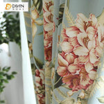 DIHIN HOME Red Flowers Green Leaves Printed,Blackout Grommet Window Curtain for Living Room ,52x63-inch,1 Panel Roman Shades Curtains Window Blinds custom curtains blackout curtains curtains for living room sheer curtains curtain fabric linen curtains kitchen curtains velvet curtains pinch pleat curtains bay window curtains outdoor curtains pleated curtains floral curtains dining room curtains kitchen valances drapes for bedroom patio curtains nursery curtains grommet curtains