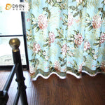 DIHIN HOME Red Flowers Green Leaves Printed,Blackout Grommet Window Curtain for Living Room ,52x63-inch,1 Panel Roman Shades Curtains Window Blinds custom curtains blackout curtains curtains for living room sheer curtains curtain fabric linen curtains kitchen curtains velvet curtains pinch pleat curtains bay window curtains outdoor curtains pleated curtains floral curtains dining room curtains kitchen valances drapes for bedroom patio curtains nursery curtains grommet curtains
