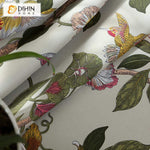 DIHIN HOME Red Flowers Yellow Birds Printed,Blackout Grommet Window Curtain for Living Room ,52x63-inch,1 Panel Roman Shades Curtains Window Blinds custom curtains blackout curtains curtains for living room sheer curtains curtain fabric linen curtains kitchen curtains velvet curtains pinch pleat curtains bay window curtains outdoor curtains pleated curtains floral curtains dining room curtains kitchen valances drapes for bedroom patio curtains nursery curtains grommet curtains