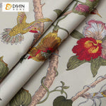 DIHIN HOME Red Flowers Yellow Birds Printed,Blackout Grommet Window Curtain for Living Room ,52x63-inch,1 Panel Roman Shades Curtains Window Blinds custom curtains blackout curtains curtains for living room sheer curtains curtain fabric linen curtains kitchen curtains velvet curtains pinch pleat curtains bay window curtains outdoor curtains pleated curtains floral curtains dining room curtains kitchen valances drapes for bedroom patio curtains nursery curtains grommet curtains