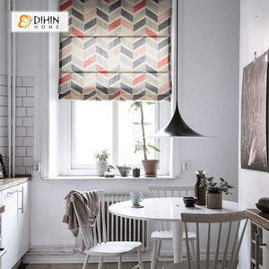 DIHIN HOME Red Parallelogram Printed Roman Shades ,Easy Install Washable Curtains ,Customized Window Curtain Drape, 24"W X 64"H Roman Shades Curtains Window Blinds custom curtains blackout curtains curtains for living room sheer curtains curtain fabric linen curtains kitchen curtains velvet curtains pinch pleat curtains bay window curtains outdoor curtains pleated curtains floral curtains dining room curtains kitchen valances drapes for bedroom patio curtains nursery curtains grommet curtains