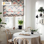 DIHIN HOME Red Parallelogram Printed Roman Shades ,Easy Install Washable Curtains ,Customized Window Curtain Drape, 24"W X 64"H Roman Shades Curtains Window Blinds custom curtains blackout curtains curtains for living room sheer curtains curtain fabric linen curtains kitchen curtains velvet curtains pinch pleat curtains bay window curtains outdoor curtains pleated curtains floral curtains dining room curtains kitchen valances drapes for bedroom patio curtains nursery curtains grommet curtains