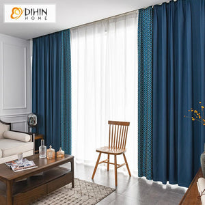DIHIN HOME Retro Abstract Geometric,Blackout Grommet Window Curtain for Living Room ,52x63-inch,1 Panel Roman Shades Curtains Window Blinds custom curtains blackout curtains curtains for living room sheer curtains curtain fabric linen curtains kitchen curtains velvet curtains pinch pleat curtains bay window curtains outdoor curtains pleated curtains floral curtains dining room curtains kitchen valances drapes for bedroom patio curtains nursery curtains grommet curtains