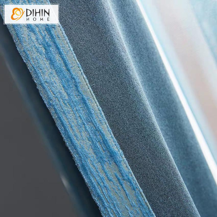 DIHIN HOME Retro Abstract Geometric Line Pattern Blue Fashion Curtains,Blackout Grommet Window Curtain for Living Room ,52x63-inch,1 Panel Roman Shades Curtains Window Blinds custom curtains blackout curtains curtains for living room sheer curtains curtain fabric linen curtains kitchen curtains velvet curtains pinch pleat curtains bay window curtains outdoor curtains pleated curtains floral curtains dining room curtains kitchen valances drapes for bedroom patio curtains nursery curtains grommet curtains