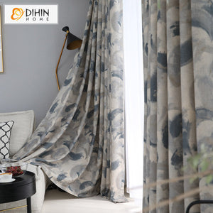 DIHIN HOME Retro Abstract Pattern Printed,Blackout Grommet Window Curtain for Living Room,1 Panel Roman Shades Curtains Window Blinds custom curtains blackout curtains curtains for living room sheer curtains curtain fabric linen curtains kitchen curtains velvet curtains pinch pleat curtains bay window curtains outdoor curtains pleated curtains floral curtains dining room curtains kitchen valances drapes for bedroom patio curtains nursery curtains grommet curtains