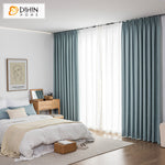 DIHIN HOME Retro American Vintage Wood Wrinkled Blue Embossing,Blackout Grommet Window Curtain for Living Room ,52x63-inch,1 Panel Roman Shades Curtains Window Blinds custom curtains blackout curtains curtains for living room sheer curtains curtain fabric linen curtains kitchen curtains velvet curtains pinch pleat curtains bay window curtains outdoor curtains pleated curtains floral curtains dining room curtains kitchen valances drapes for bedroom patio curtains nursery curtains grommet curtains