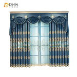DIHIN HOME Retro Blue European Embroideried Valance,Blackout Curtains Grommet Window Curtain for Living Room ,52x84-inch,1 Panel Roman Shades Curtains Window Blinds custom curtains blackout curtains curtains for living room sheer curtains curtain fabric linen curtains kitchen curtains velvet curtains pinch pleat curtains bay window curtains outdoor curtains pleated curtains floral curtains dining room curtains kitchen valances drapes for bedroom patio curtains nursery curtains grommet curtains