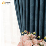 DIHIN HOME Retro Blue Jacquard Curtains,Grommet Window Curtain for Living Room ,52x63-inch,1 Panel Roman Shades Curtains Window Blinds custom curtains blackout curtains curtains for living room sheer curtains curtain fabric linen curtains kitchen curtains velvet curtains pinch pleat curtains bay window curtains outdoor curtains pleated curtains floral curtains dining room curtains kitchen valances drapes for bedroom patio curtains nursery curtains grommet curtains