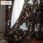DIHIN HOME Retro Garden Swan Printed Curtains,Blackout Grommet Window Curtain for Living Room ,52x63-inch,1 Panel Roman Shades Curtains Window Blinds custom curtains blackout curtains curtains for living room sheer curtains curtain fabric linen curtains kitchen curtains velvet curtains pinch pleat curtains bay window curtains outdoor curtains pleated curtains floral curtains dining room curtains kitchen valances drapes for bedroom patio curtains nursery curtains grommet curtains