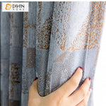 DIHIN HOME Retro Geometry Thickness Fabric Blackout Curtains ,Cotton Linen ,Blackout Grommet Window Curtain for Living Room ,52x63-inch,1 Panel Roman Shades Window Curtains Curtains Window Blinds Curtains Drapes linen drapery curtains and drapes windows drapes custom curtains blackout curtains curtains for living room window shades sheer curtains curtain fabric window treatments custom drapery