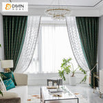 DIHIN HOME Retro Green Fish Bone Pattern Jacquard,Blackout Grommet Window Curtain for Living Room ,52x63-inch,1 Panel Roman Shades Curtains Window Blinds custom curtains blackout curtains curtains for living room sheer curtains curtain fabric linen curtains kitchen curtains velvet curtains pinch pleat curtains bay window curtains outdoor curtains pleated curtains floral curtains dining room curtains kitchen valances drapes for bedroom patio curtains nursery curtains grommet curtains