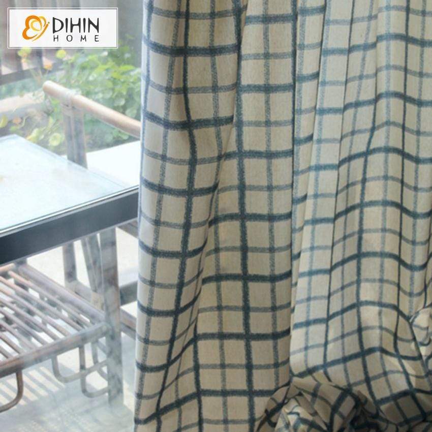 DIHIN HOME Retro Lines Printed,Blackout Grommet Window Curtain for Living Room ,52x63-inch,1 Pane Roman Shades Curtains Window Blinds custom curtains blackout curtains curtains for living room sheer curtains curtain fabric linen curtains kitchen curtains velvet curtains pinch pleat curtains bay window curtains outdoor curtains pleated curtains floral curtains dining room curtains kitchen valances drapes for bedroom patio curtains nursery curtains grommet curtains