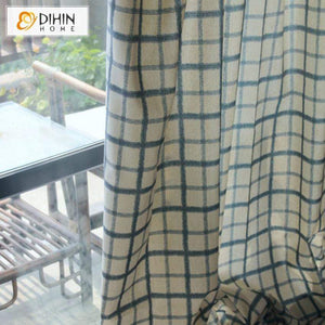 DIHIN HOME Retro Lines Printed,Blackout Grommet Window Curtain for Living Room ,52x63-inch,1 Pane Roman Shades Curtains Window Blinds custom curtains blackout curtains curtains for living room sheer curtains curtain fabric linen curtains kitchen curtains velvet curtains pinch pleat curtains bay window curtains outdoor curtains pleated curtains floral curtains dining room curtains kitchen valances drapes for bedroom patio curtains nursery curtains grommet curtains