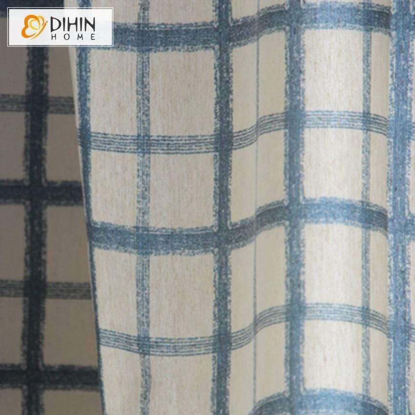 DIHIN HOME Retro Lines Printed,Blackout Grommet Window Curtain for Living Room ,52x63-inch,1 Pane Roman Shades Curtains Window Blinds custom curtains blackout curtains curtains for living room sheer curtains curtain fabric linen curtains kitchen curtains velvet curtains pinch pleat curtains bay window curtains outdoor curtains pleated curtains floral curtains dining room curtains kitchen valances drapes for bedroom patio curtains nursery curtains grommet curtains