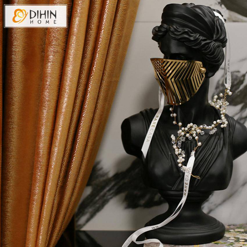 DIHIN HOME Retro Luxury Curtain,Blackout Curtains Grommet Window Curtain for Living Room ,52x63-inch,1 Panel Roman Shades Curtains Window Blinds custom curtains blackout curtains curtains for living room sheer curtains curtain fabric linen curtains kitchen curtains velvet curtains pinch pleat curtains bay window curtains outdoor curtains pleated curtains floral curtains dining room curtains kitchen valances drapes for bedroom patio curtains nursery curtains grommet curtains
