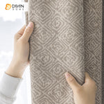 DIHIN HOME Retro Luxury Geometric Jacquard,Blackout Grommet Window Curtain for Living Room ,52x63-inch,1 Panel Roman Shades Curtains Window Blinds custom curtains blackout curtains curtains for living room sheer curtains curtain fabric linen curtains kitchen curtains velvet curtains pinch pleat curtains bay window curtains outdoor curtains pleated curtains floral curtains dining room curtains kitchen valances drapes for bedroom patio curtains nursery curtains grommet curtains