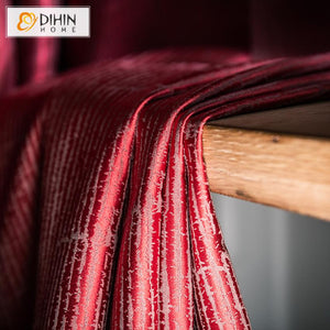 DIHIN HOME Retro Luxury Red Jacquard,Blackout Grommet Window Curtain for Living Room ,52x63-inch,1 Panel Roman Shades Curtains Window Blinds custom curtains blackout curtains curtains for living room sheer curtains curtain fabric linen curtains kitchen curtains velvet curtains pinch pleat curtains bay window curtains outdoor curtains pleated curtains floral curtains dining room curtains kitchen valances drapes for bedroom patio curtains nursery curtains grommet curtains