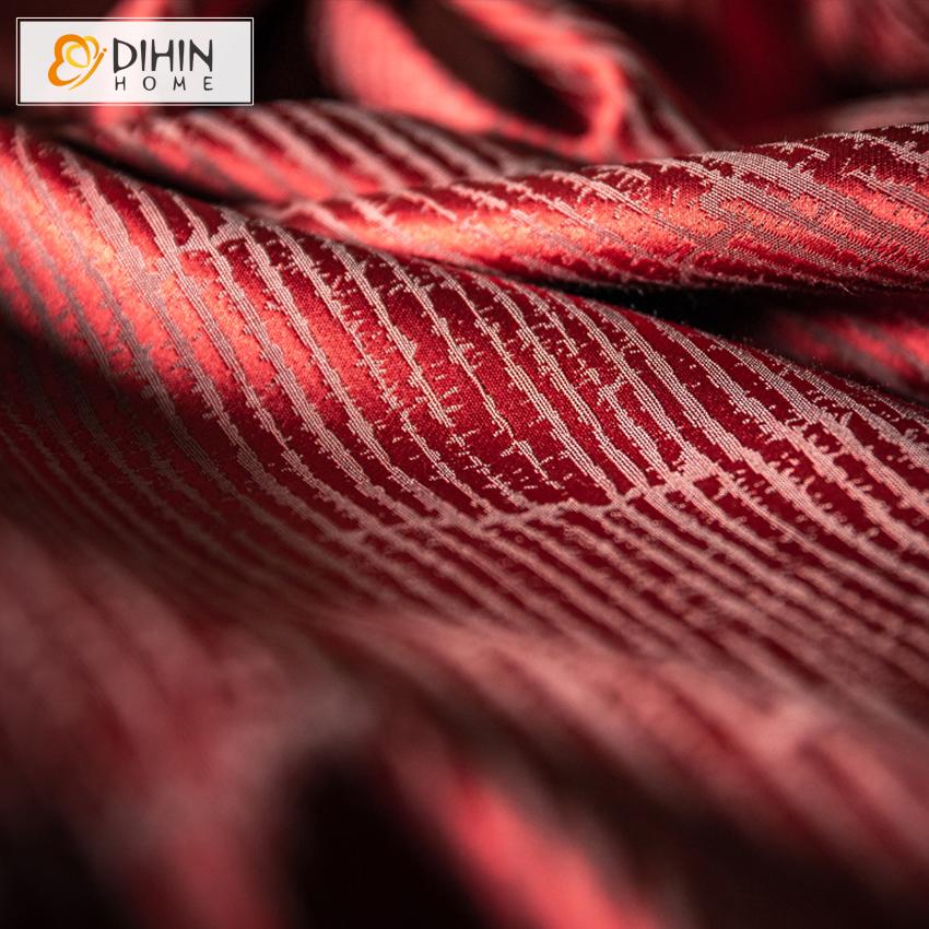 DIHIN HOME Retro Luxury Red Jacquard,Blackout Grommet Window Curtain for Living Room ,52x63-inch,1 Panel Roman Shades Curtains Window Blinds custom curtains blackout curtains curtains for living room sheer curtains curtain fabric linen curtains kitchen curtains velvet curtains pinch pleat curtains bay window curtains outdoor curtains pleated curtains floral curtains dining room curtains kitchen valances drapes for bedroom patio curtains nursery curtains grommet curtains