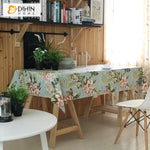 DIHIN HOME Retro Pastoral Floral Printed Tablecloth For Rectangle Tables,Custom Washed Linen Tablecloth,Handmade Rectangle Table Cover Roman Shades Curtains Window Blinds custom curtains blackout curtains curtains for living room sheer curtains curtain fabric linen curtains kitchen curtains velvet curtains pinch pleat curtains bay window curtains outdoor curtains pleated curtains floral curtains dining room curtains kitchen valances drapes for bedroom patio curtains nursery curtains grommet curtains
