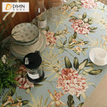 DIHIN HOME Retro Pastoral Floral Printed Tablecloth For Rectangle Tables,Custom Washed Linen Tablecloth,Handmade Rectangle Table Cover Roman Shades Curtains Window Blinds custom curtains blackout curtains curtains for living room sheer curtains curtain fabric linen curtains kitchen curtains velvet curtains pinch pleat curtains bay window curtains outdoor curtains pleated curtains floral curtains dining room curtains kitchen valances drapes for bedroom patio curtains nursery curtains grommet curtains