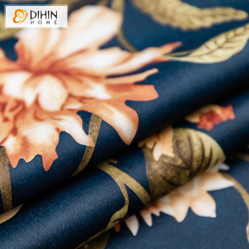 DIHIN HOME Retro Pastoral Flowers Printed Curtains,Blackout Grommet Window Curtain for Living Room ,52x63-inch,1 Panel Roman Shades Curtains Window Blinds custom curtains blackout curtains curtains for living room sheer curtains curtain fabric linen curtains kitchen curtains velvet curtains pinch pleat curtains bay window curtains outdoor curtains pleated curtains floral curtains dining room curtains kitchen valances drapes for bedroom patio curtains nursery curtains grommet curtains