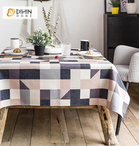 DIHIN HOME Retro Plaid Printed Tablecloth For Rectangle Tables,Custom Washed Linen Tablecloth,Handmade Rectangle Table Cover Roman Shades Curtains Window Blinds custom curtains blackout curtains curtains for living room sheer curtains curtain fabric linen curtains kitchen curtains velvet curtains pinch pleat curtains bay window curtains outdoor curtains pleated curtains floral curtains dining room curtains kitchen valances drapes for bedroom patio curtains nursery curtains grommet curtains