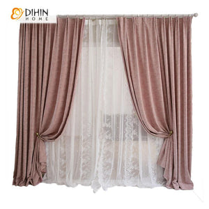 DIHIN HOME Retro Rubber Pink Jacquard,Blackout Grommet Window Curtain for Living Room ,52x63-inch,1 Panel Roman Shades Curtains Window Blinds custom curtains blackout curtains curtains for living room sheer curtains curtain fabric linen curtains kitchen curtains velvet curtains pinch pleat curtains bay window curtains outdoor curtains pleated curtains floral curtains dining room curtains kitchen valances drapes for bedroom patio curtains nursery curtains grommet curtains