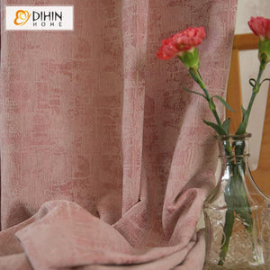 DIHIN HOME Retro Rubber Pink Jacquard,Blackout Grommet Window Curtain for Living Room ,52x63-inch,1 Panel Roman Shades Curtains Window Blinds custom curtains blackout curtains curtains for living room sheer curtains curtain fabric linen curtains kitchen curtains velvet curtains pinch pleat curtains bay window curtains outdoor curtains pleated curtains floral curtains dining room curtains kitchen valances drapes for bedroom patio curtains nursery curtains grommet curtains