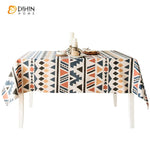 DIHIN HOME Retro Totems Printed Tablecloth For Rectangle Tables,Custom Washed Linen Tablecloth,Handmade Rectangle Table Cover Roman Shades Curtains Window Blinds custom curtains blackout curtains curtains for living room sheer curtains curtain fabric linen curtains kitchen curtains velvet curtains pinch pleat curtains bay window curtains outdoor curtains pleated curtains floral curtains dining room curtains kitchen valances drapes for bedroom patio curtains nursery curtains grommet curtains