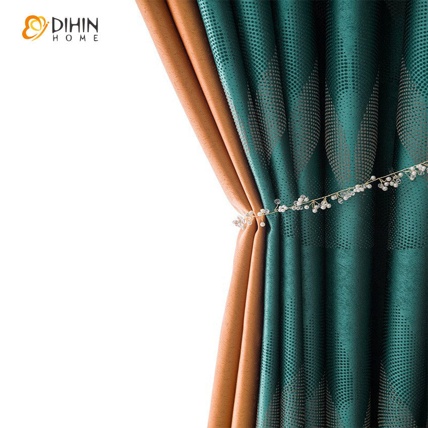 DIHIN HOME Roral European Style Jacquard,Blackout Curtains Grommet Window Curtain for Living Room ,52x63-inch,1 Panel Roman Shades Curtains Window Blinds custom curtains blackout curtains curtains for living room sheer curtains curtain fabric linen curtains kitchen curtains velvet curtains pinch pleat curtains bay window curtains outdoor curtains pleated curtains floral curtains dining room curtains kitchen valances drapes for bedroom patio curtains nursery curtains grommet curtains