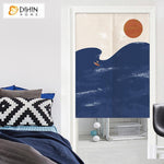 DIHIN HOME Sea Surfing Printed Japanese Noren Doorway Curtain Tapestry,Cotton Linen,Door Way Curtain Door Hanging Tapestry,33.5''Wx59''L,1 Panel Roman Shades Window Curtains Curtains Window Blinds Curtains Drapes linen drapery curtains and drapes windows drapes custom curtains blackout curtains curtains for living room window shades sheer curtains curtain fabric window treatments custom drapery