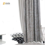 DIHIN HOME Silver Intensive Leaves Printed，Blackout Grommet Window Curtain for Living Room ,52x63-inch,1 Panel Roman Shades Curtains Window Blinds custom curtains blackout curtains curtains for living room sheer curtains curtain fabric linen curtains kitchen curtains velvet curtains pinch pleat curtains bay window curtains outdoor curtains pleated curtains floral curtains dining room curtains kitchen valances drapes for bedroom patio curtains nursery curtains grommet curtains
