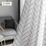 DIHIN HOME Simple Black Lines Printed，Blackout Grommet Window Curtain for Living Room ,52x63-inch,1 Panel Roman Shades Curtains Window Blinds custom curtains blackout curtains curtains for living room sheer curtains curtain fabric linen curtains kitchen curtains velvet curtains pinch pleat curtains bay window curtains outdoor curtains pleated curtains floral curtains dining room curtains kitchen valances drapes for bedroom patio curtains nursery curtains grommet curtains