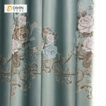 DIHIN HOME SImple Blue Flower Printed，Blackout Grommet Window Curtain for Living Room ,52x63-inch,1 Panel Roman Shades Curtains Window Blinds custom curtains blackout curtains curtains for living room sheer curtains curtain fabric linen curtains kitchen curtains velvet curtains pinch pleat curtains bay window curtains outdoor curtains pleated curtains floral curtains dining room curtains kitchen valances drapes for bedroom patio curtains nursery curtains grommet curtains