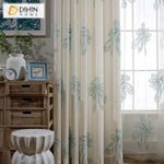 DIHIN HOME Simple Blue Leaves Embroidered,Blackout Grommet Window Curtain for Living Room ,52x63-inch,1 Panel Roman Shades Curtains Window Blinds custom curtains blackout curtains curtains for living room sheer curtains curtain fabric linen curtains kitchen curtains velvet curtains pinch pleat curtains bay window curtains outdoor curtains pleated curtains floral curtains dining room curtains kitchen valances drapes for bedroom patio curtains nursery curtains grommet curtains