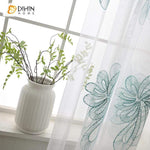 DIHIN HOME Simple Blue Leaves Embroidered,Blackout Grommet Window Curtain for Living Room ,52x63-inch,1 Panel Roman Shades Curtains Window Blinds custom curtains blackout curtains curtains for living room sheer curtains curtain fabric linen curtains kitchen curtains velvet curtains pinch pleat curtains bay window curtains outdoor curtains pleated curtains floral curtains dining room curtains kitchen valances drapes for bedroom patio curtains nursery curtains grommet curtains