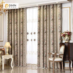 DIHIN HOME SImple Brown Flower Printed，Blackout Grommet Window Curtain for Living Room ,52x63-inch,1 Panel Roman Shades Curtains Window Blinds custom curtains blackout curtains curtains for living room sheer curtains curtain fabric linen curtains kitchen curtains velvet curtains pinch pleat curtains bay window curtains outdoor curtains pleated curtains floral curtains dining room curtains kitchen valances drapes for bedroom patio curtains nursery curtains grommet curtains